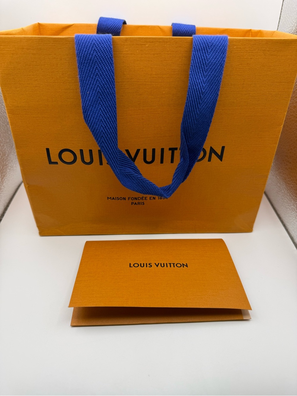 Louis Vuitton Gift Bag + Card Holder 8.5 X 7 Inch